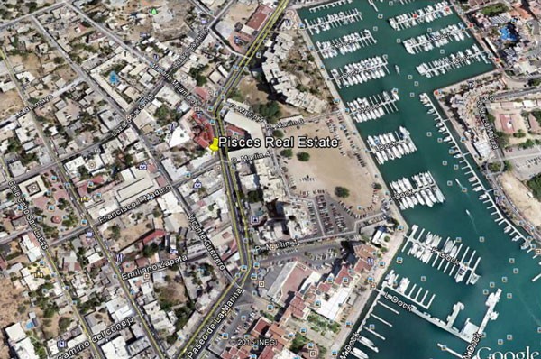 Location Map For Pisces Real Estate Cabo